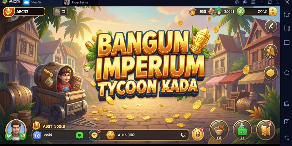 Tangkapan layar gameplay ABC33 menampilkan strategi bisnis yang menarik.