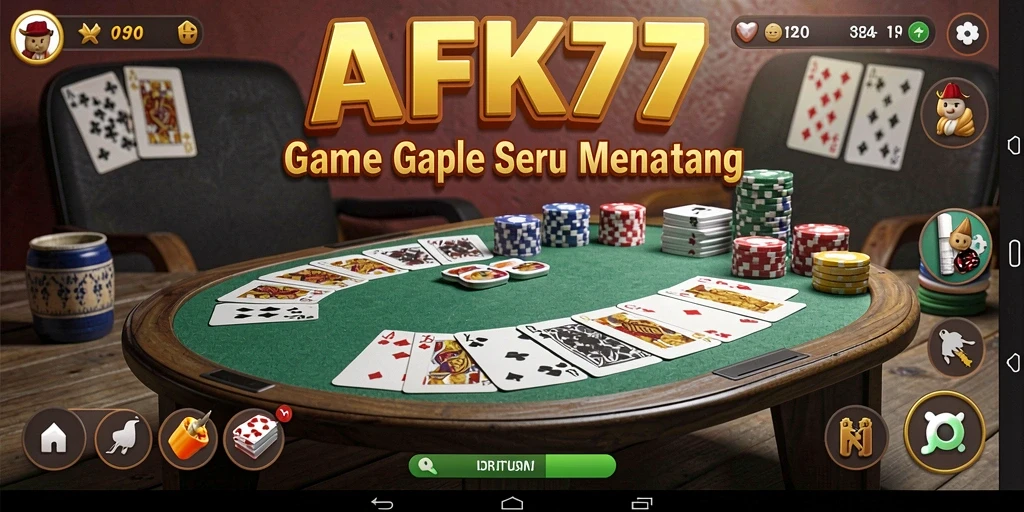 Tangkapan layar gameplay Gaple yang seru dan menantang.