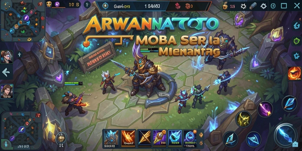 Tampilan gameplay menakjubkan ARWANATOTO dalam aksi.