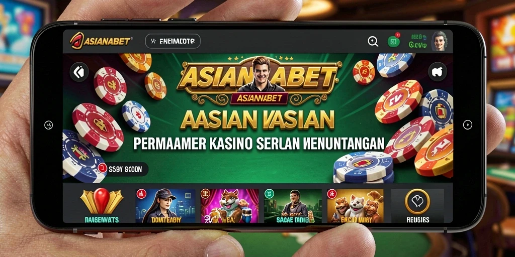 Tampilan gameplay seru ASIANABET di kasino online.