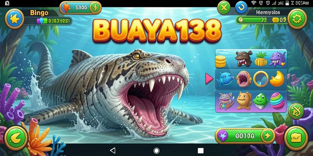 Screenshot BUAYA138 menampilkan pengalaman bermain Bingo yang seru.