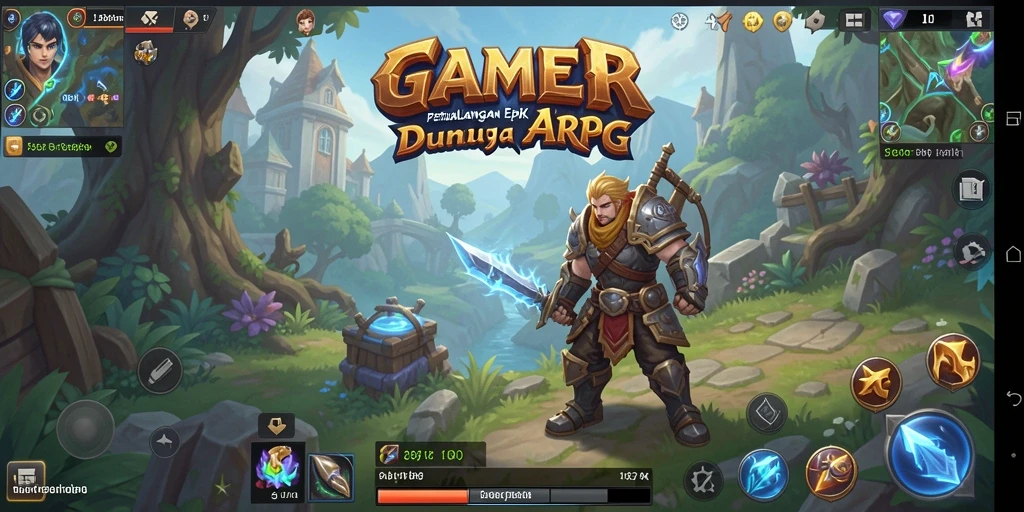 Gameplay seru di dunia fantasi GAMERP yang penuh petualangan.
