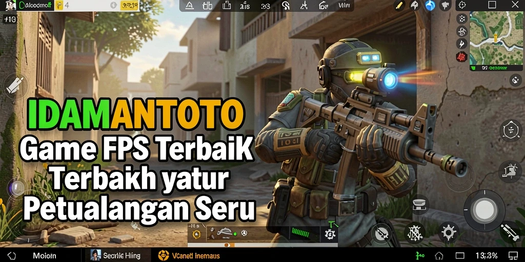Screenshot gameplay IDAMANTOTO menampilkan aksi tembak-menembak yang intens.