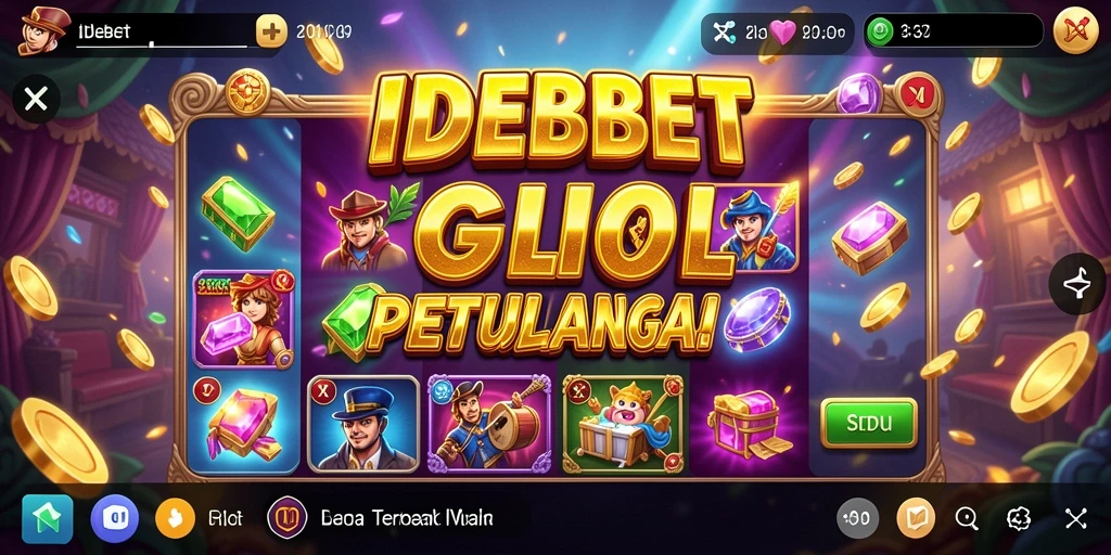 Tampilan menakjubkan dari gameplay Slot di IDEBET.