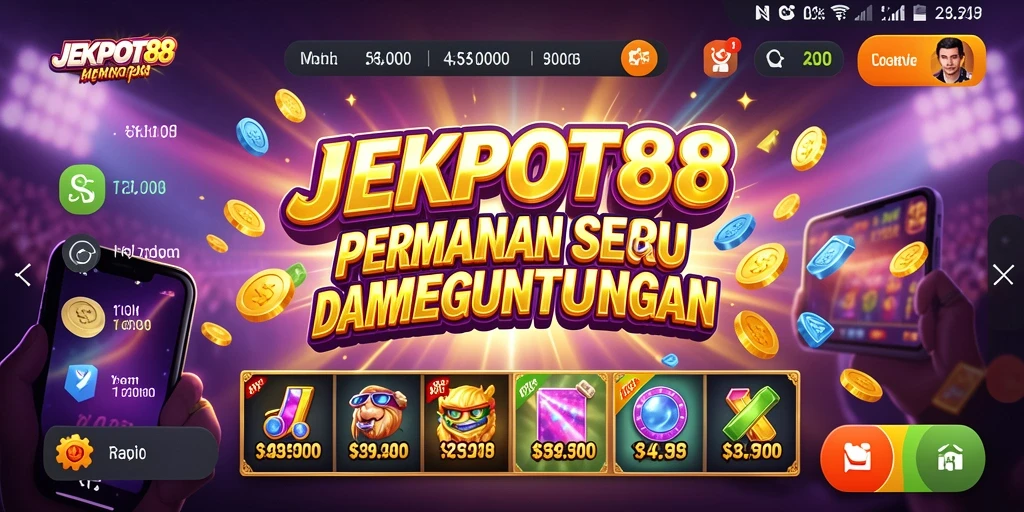 Screenshot JEKPOT88 menampilkan gameplay yang seru dan interaktif.
