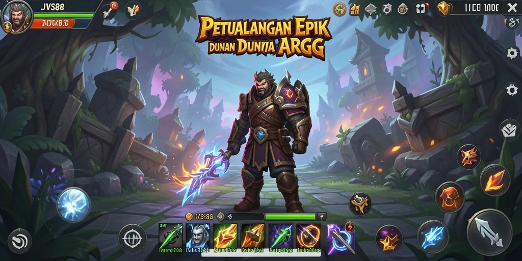 Gameplay seru ARPG JVS88 dengan grafik memukau.