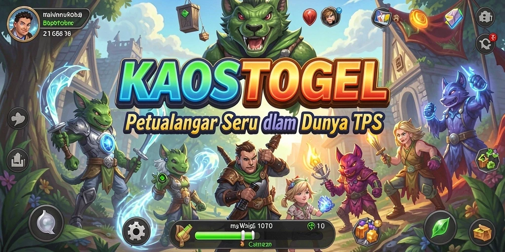 Tampilan gameplay KAOSTOGEL yang penuh aksi dan strategi.