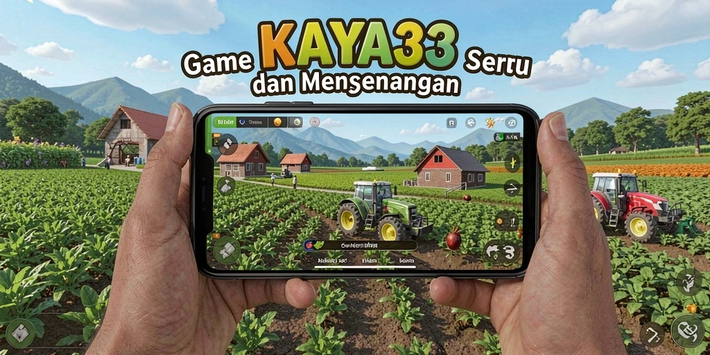 Tampilan gameplay KAYA33 dengan suasana pertanian yang indah.