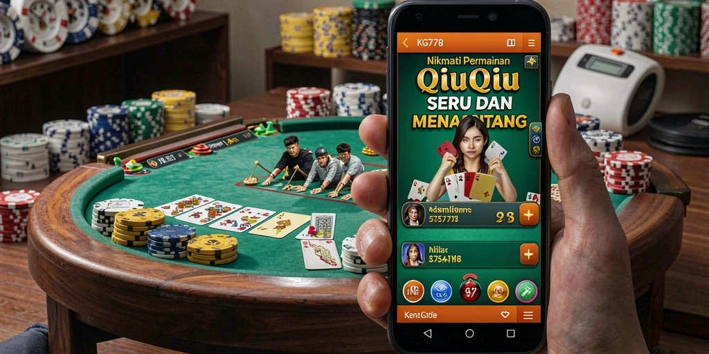 Tampilan menarik dari gameplay QiuQiu di KG778.