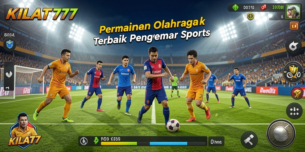 Screenshot KILAT777 menunjukkan aksi seru di lapangan olahraga.