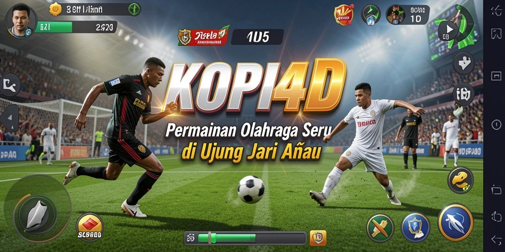 Screenshot KOPI4D menampilkan aksi seru dalam permainan olahraga.