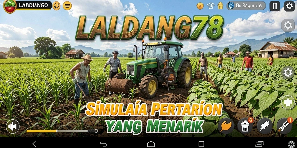Tampilan seru saat pemain mengelola ladang di LADANG78.