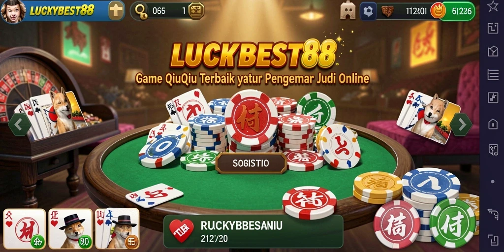 Tampilan gameplay QiuQiu yang seru di LUCKYBEST88.