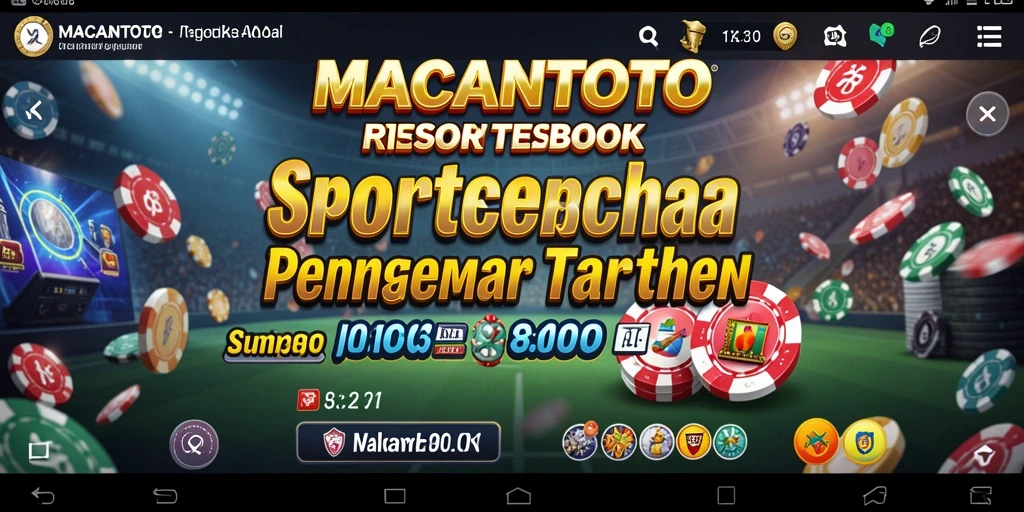 Screenshot utama MACANTOTO menampilkan antarmuka taruhan yang menarik.