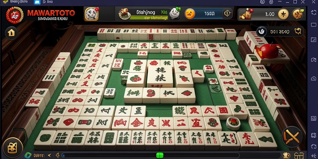 Screenshot gameplay menampilkan pengalaman seru bermain Mahjong di MAWARTOTO.
