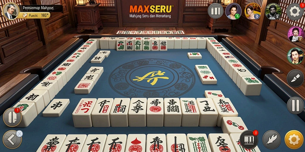 Tampilan gameplay MAXSERU yang memukau dan menarik.