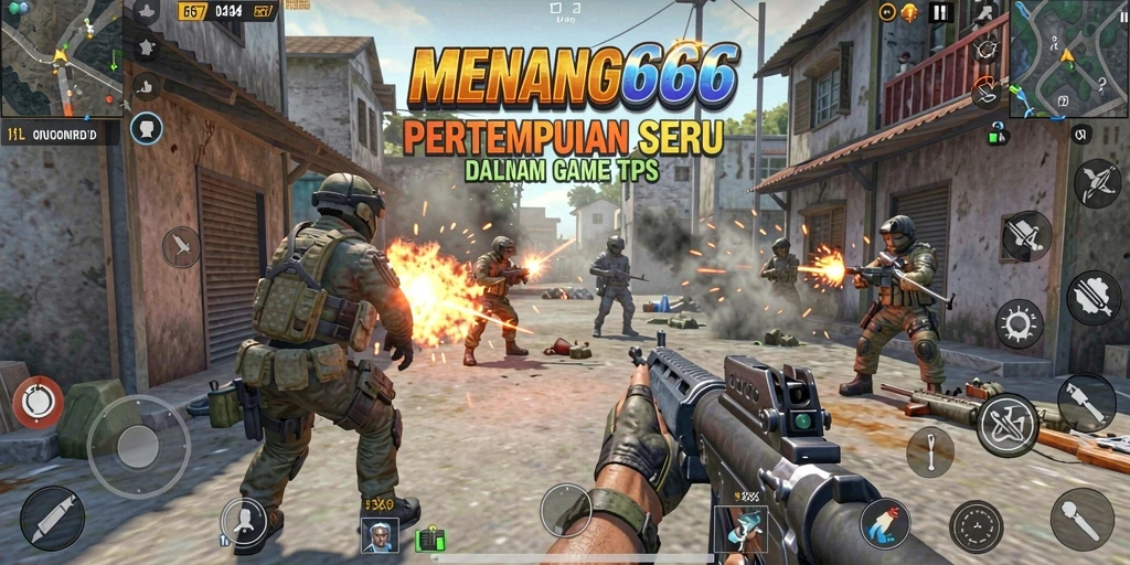 Screenshot MENANG666 memperlihatkan aksi seru gameplay TPS.
