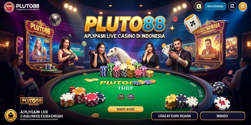 Screenshot gameplay Live Casino PLUTO88 yang seru dan menarik.