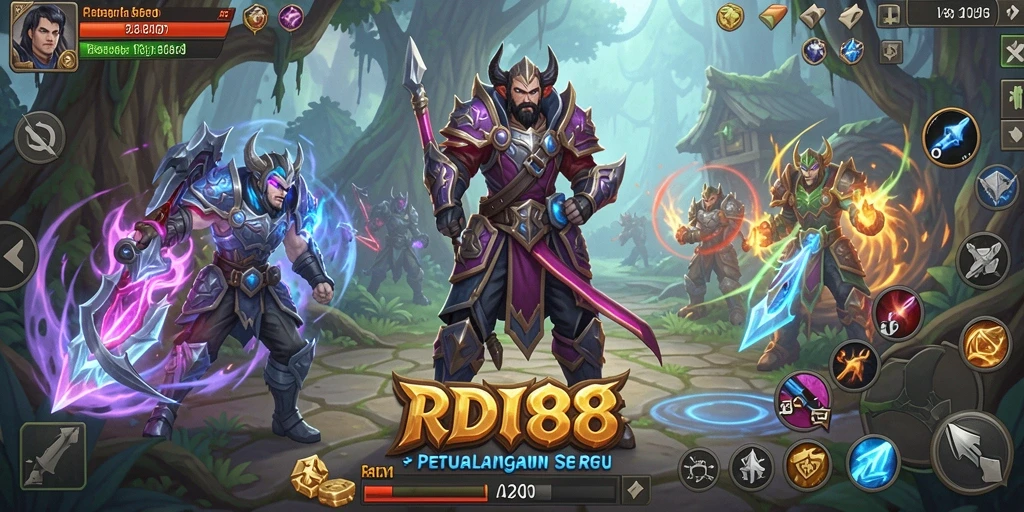 Screenshot RDI88 menampilkan aksi pertarungan yang intens dan grafis yang menakjubkan.