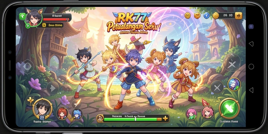 Tampilan menakjubkan dari gameplay RK77 yang penuh aksi.