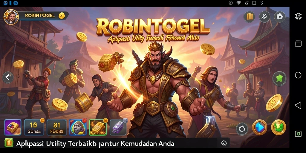 Tampilan utama ROBINTOGEL dengan fitur-fitur unggulan yang memudahkan pengguna.