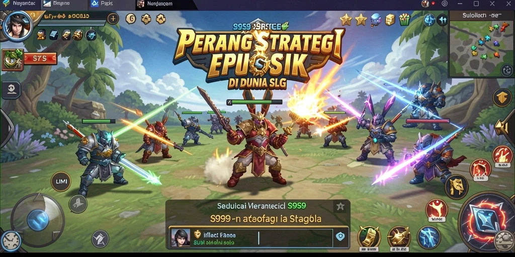 Screenshot S9S9 menampilkan pertempuran strategi yang mendebarkan.