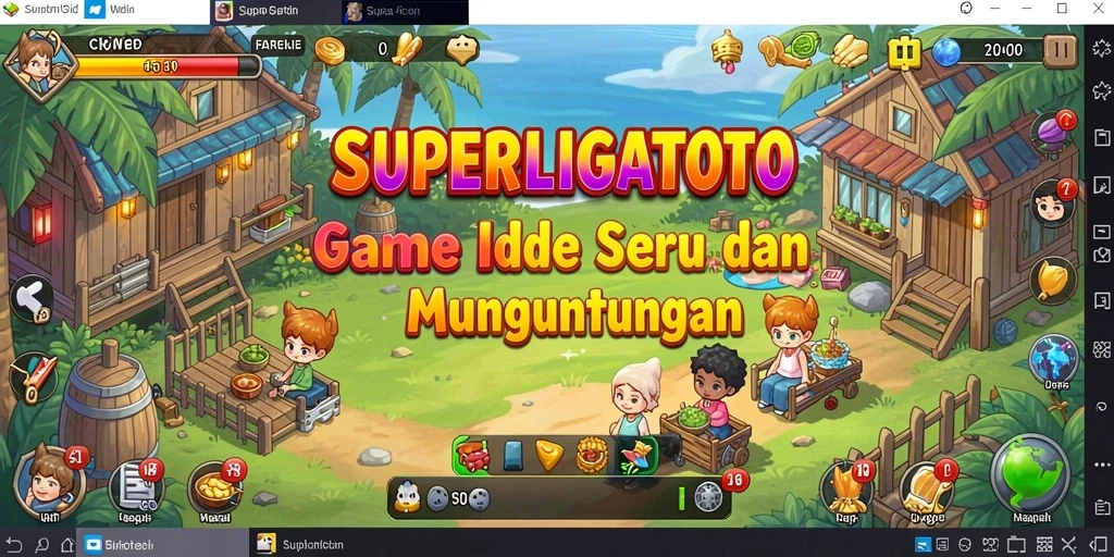 Tampilan gameplay seru dan menarik dari SUPERLIGATOTO.