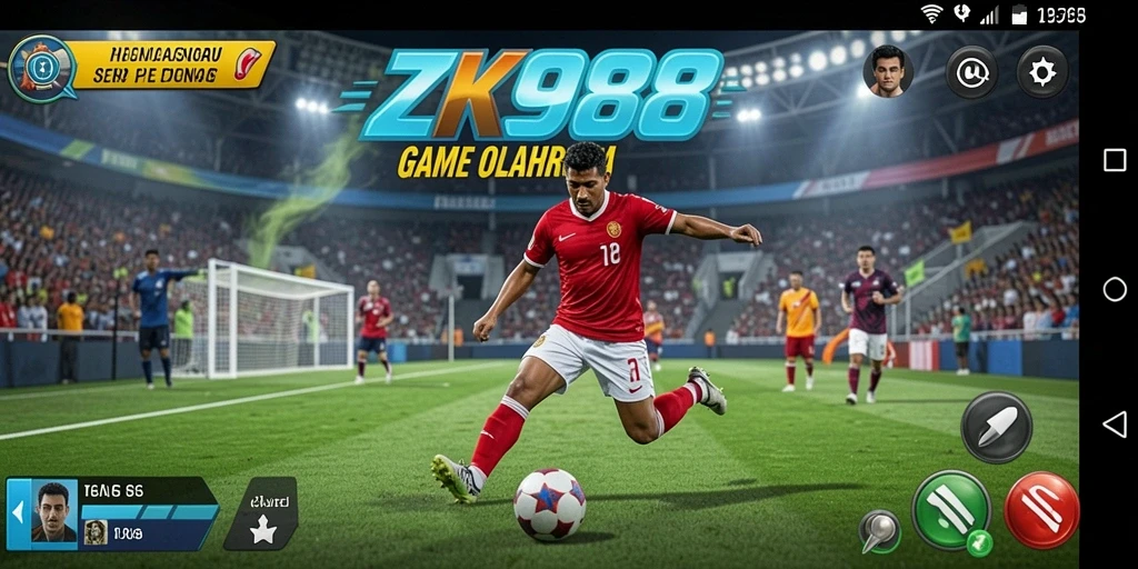 Tampilan gameplay olahraga yang mendebarkan di ZK988.